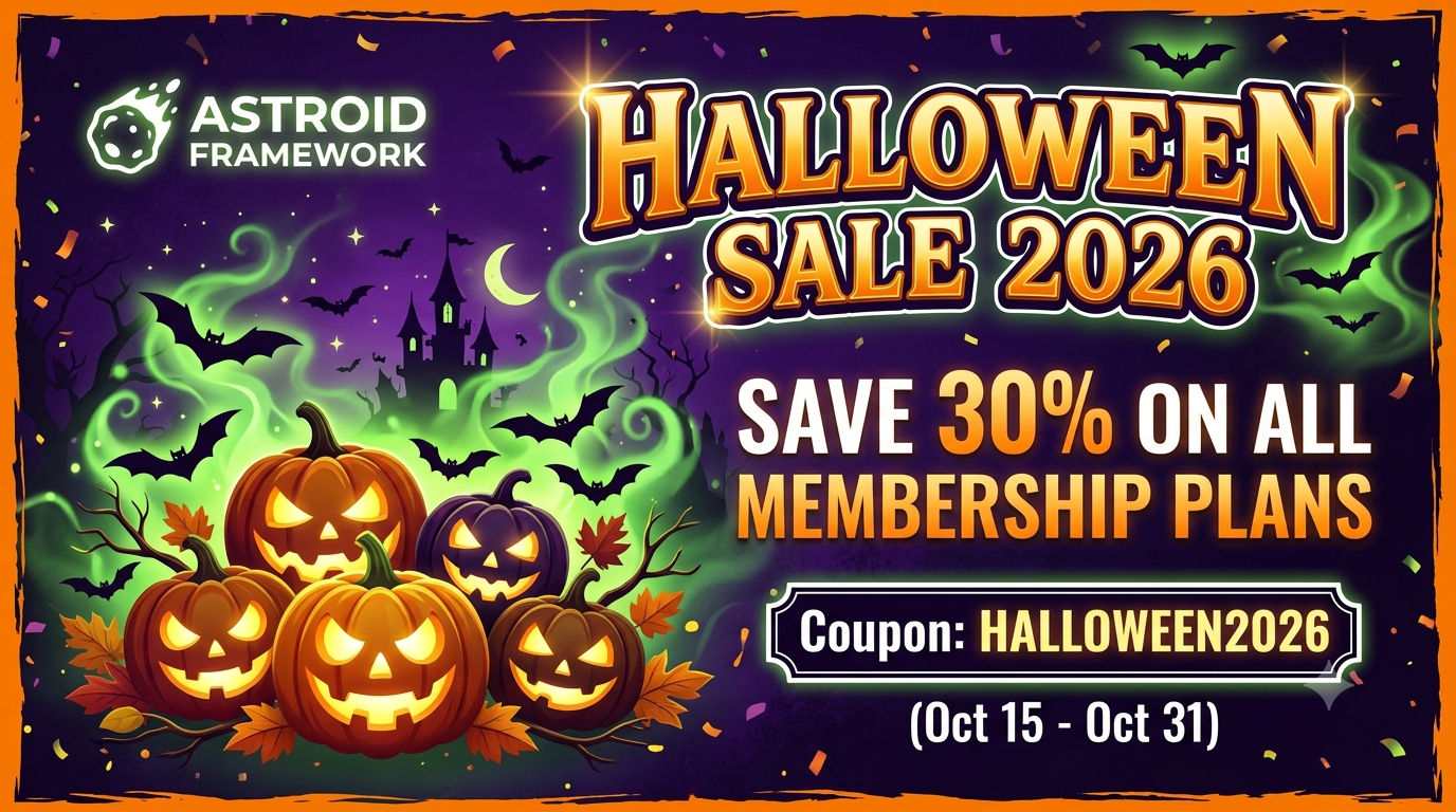 Astroid Halloween Sale 2026: Get 30% Off All Membership Plans